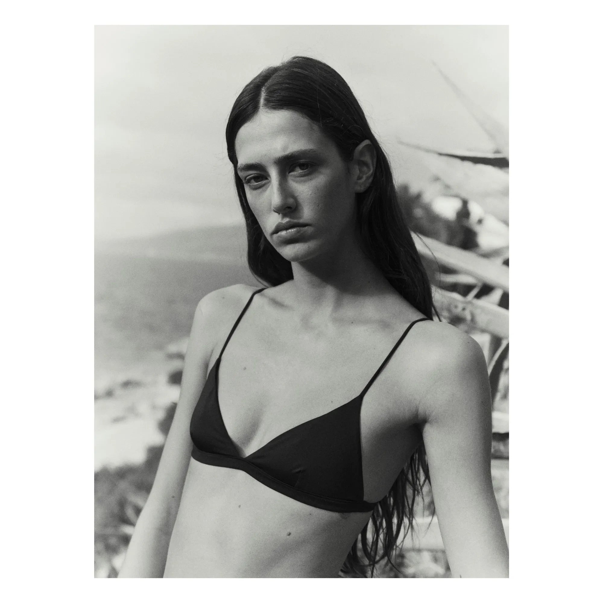 Vanessa Sposi - Triangle Bikini Top | Black