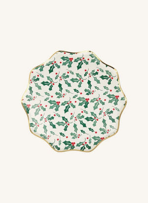 Meri Meri - Holly large plates - set of 8