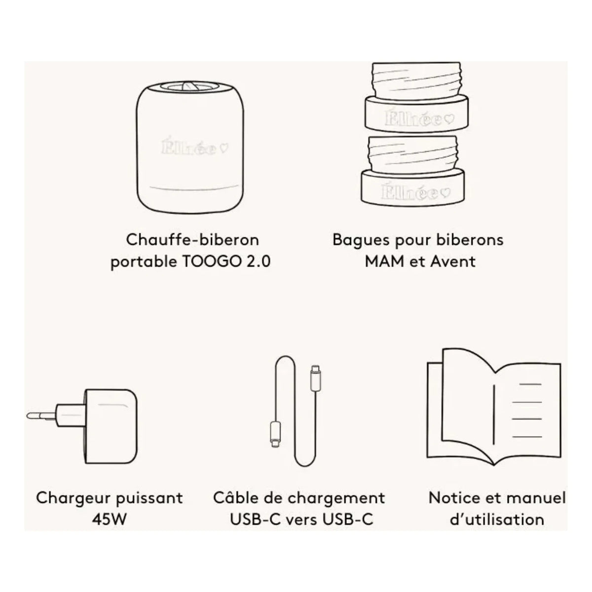 Elhée - Toogo 2.0 Nomad Bottle Warmer | Sand Color