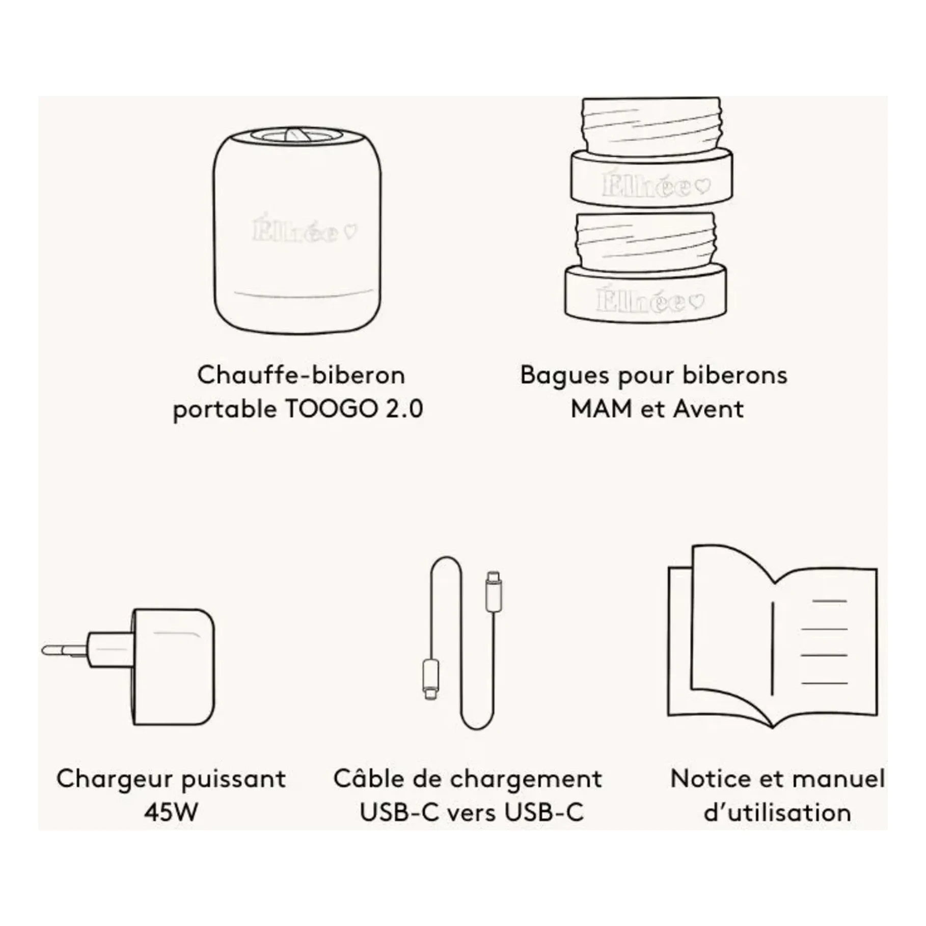 Elhée - Toogo 2.0 Nomad Bottle Warmer | Sand Color