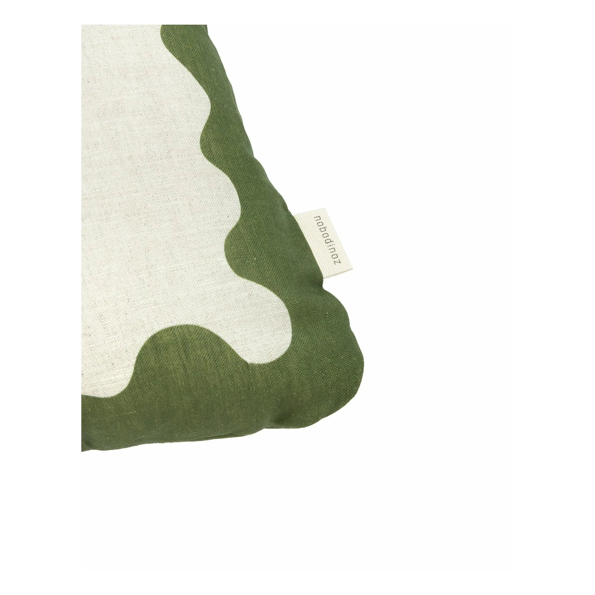 Nobodinoz - Vibes Rectangular Pillow - French Canvas | Green