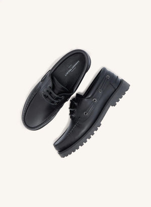 Garment Project - Ollie Boat Shoe | Black