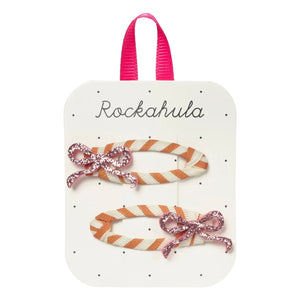 Rockahula Kids - Pink Striped Ribbon Headband Set | 2-piece