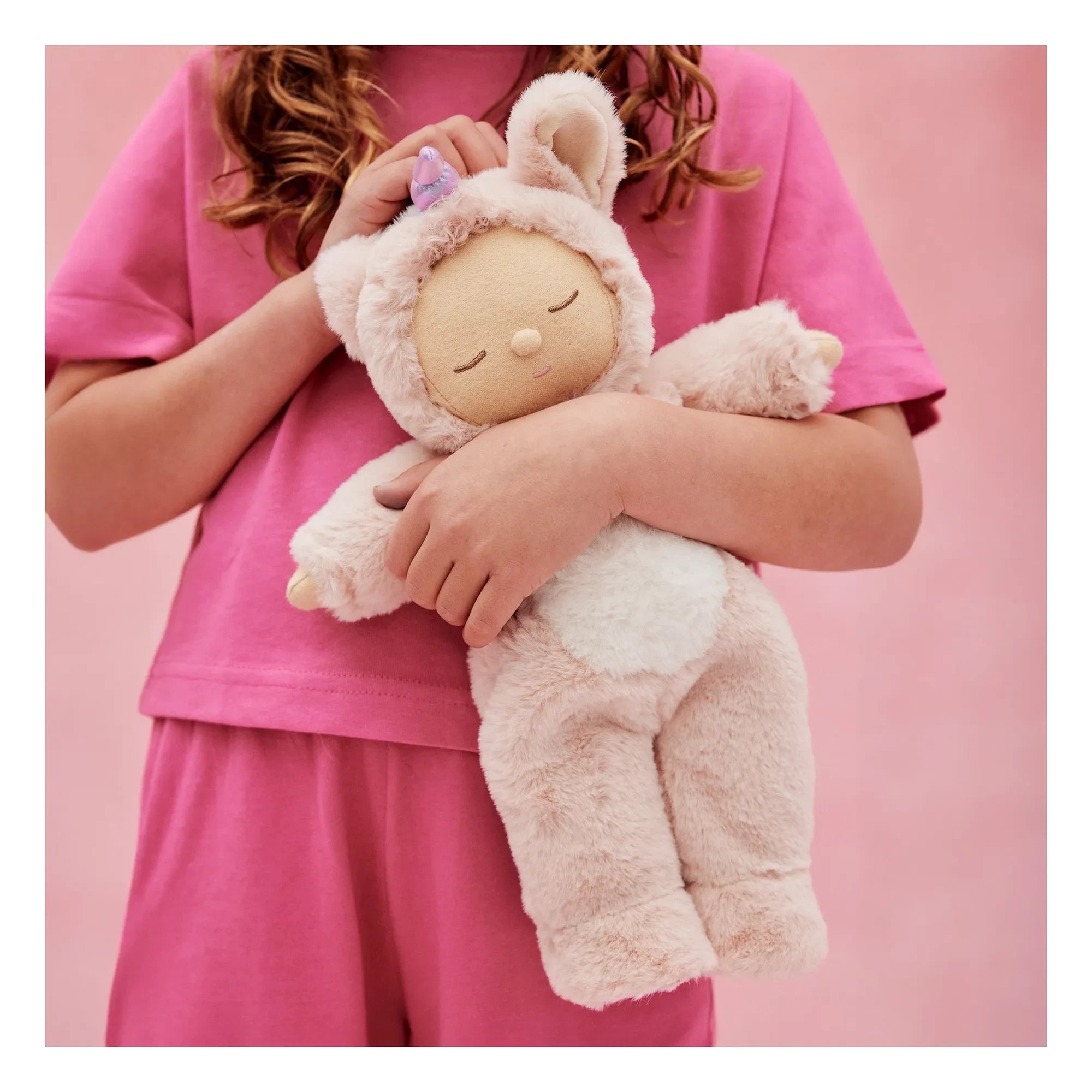 Olli Ella - Cozy Dinkum Unicorn Oyuncak Bebek | Pembe