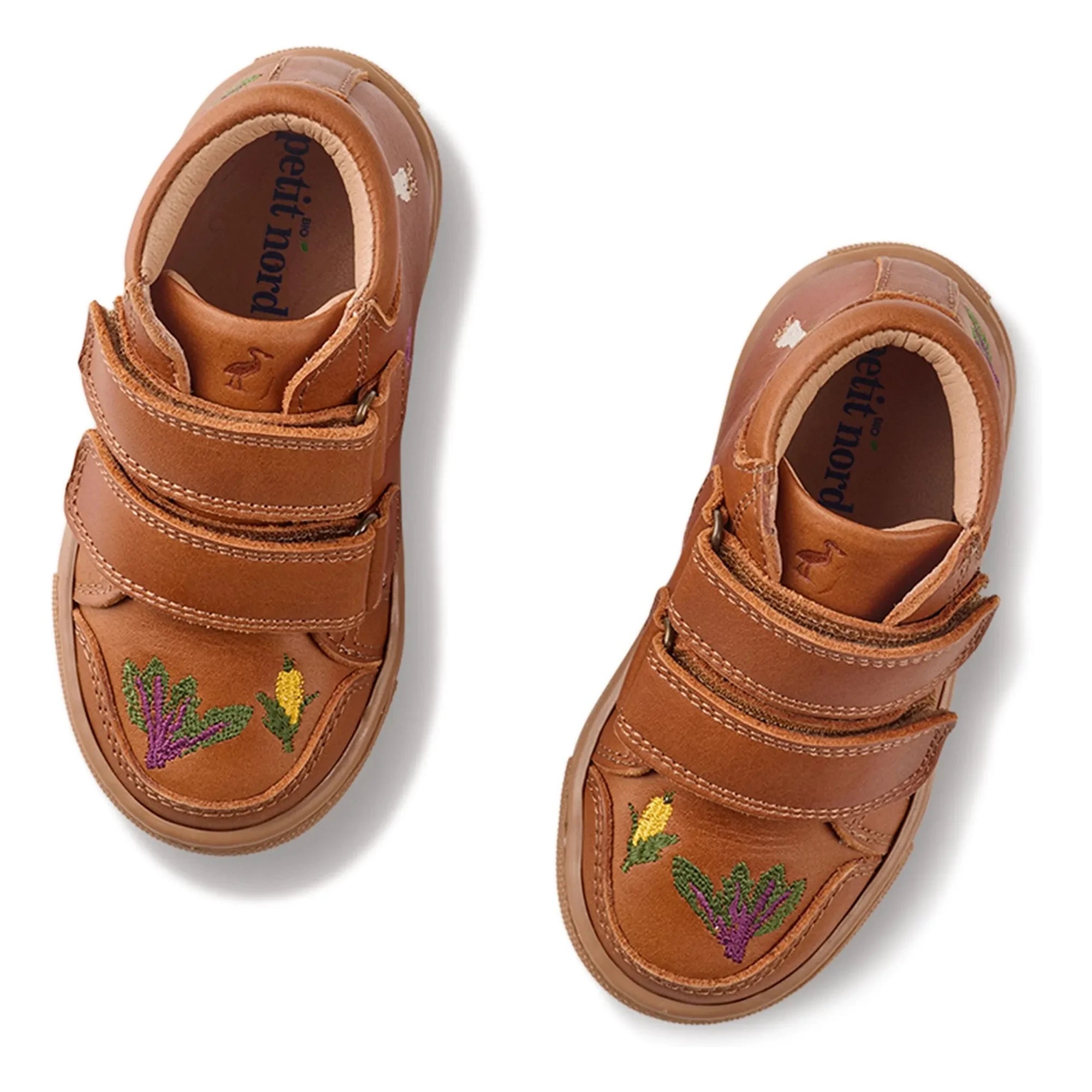 Petit Nord - Autumn Harvest Scuffed Sneakers - Uniqua Collection | Cognac