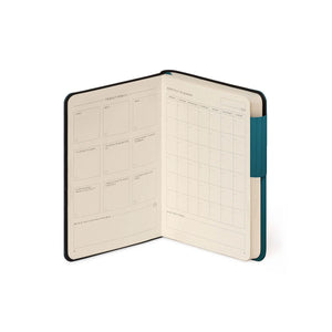 Legami - Notebook with Blank Pages and Monochrome Soft Cover - Deep Teal - My Notebook