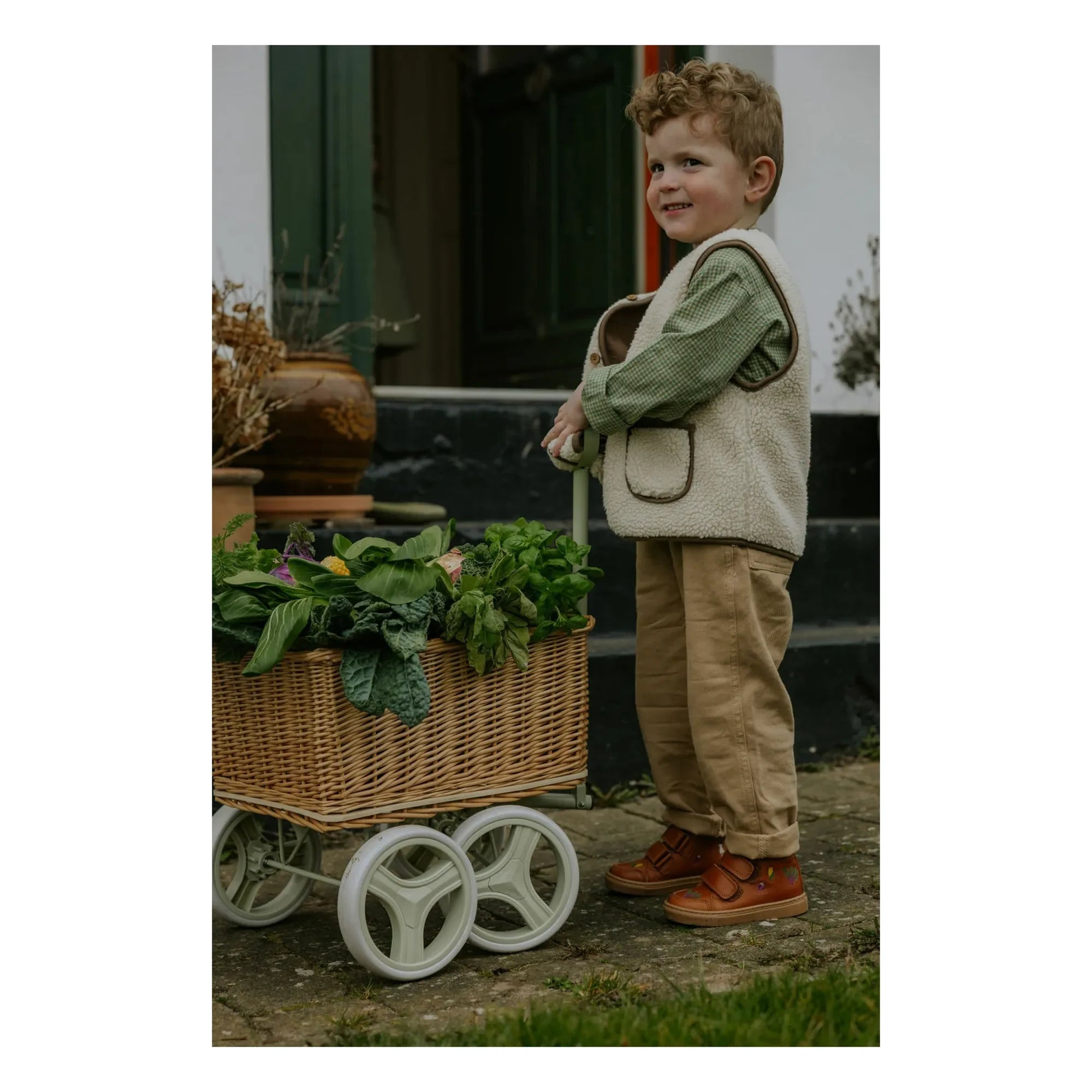 Petit Nord - Autumn Harvest Scuffed Sneakers - Uniqua Collection | Cognac