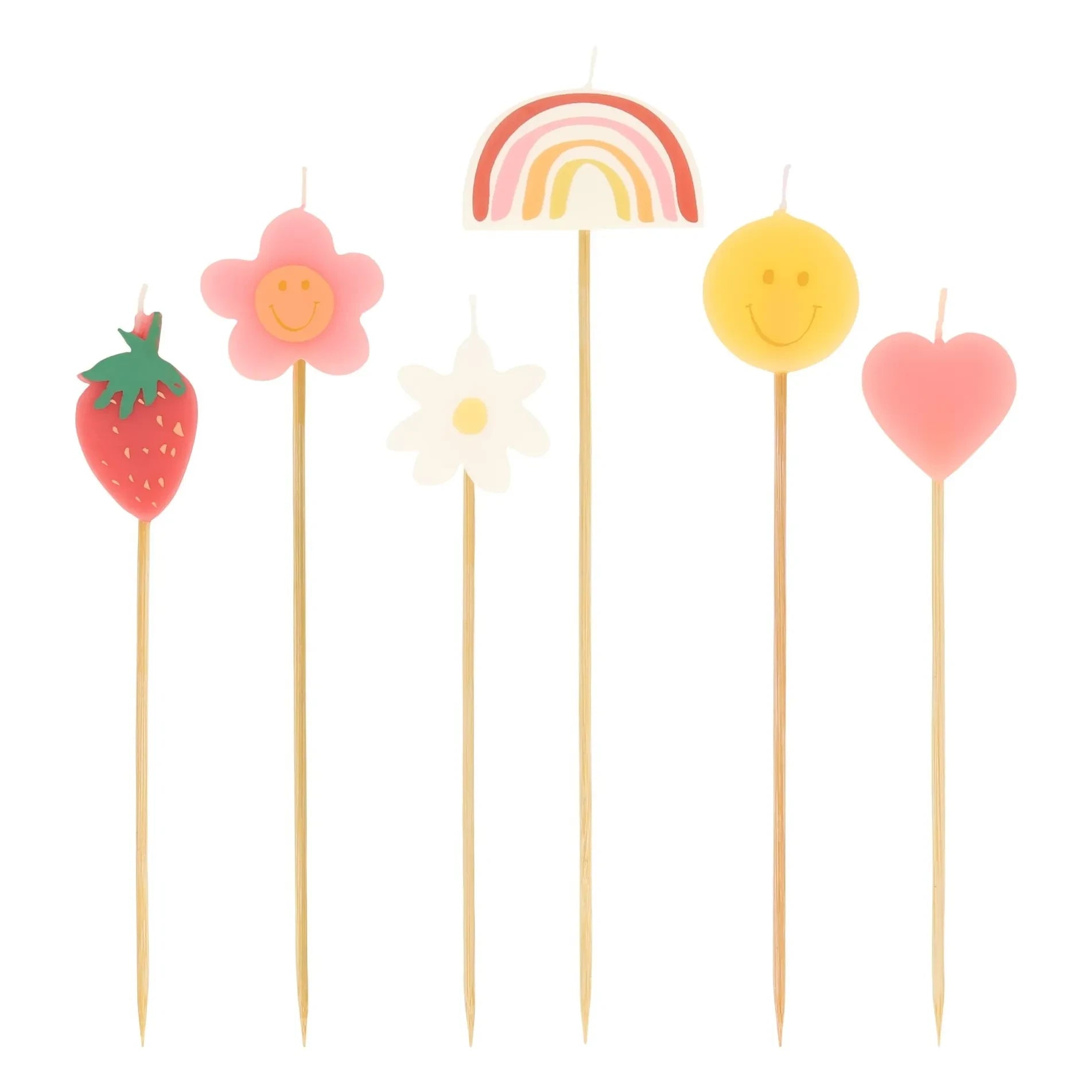 Meri Meri - Happy Icons birthday candles - set of 6