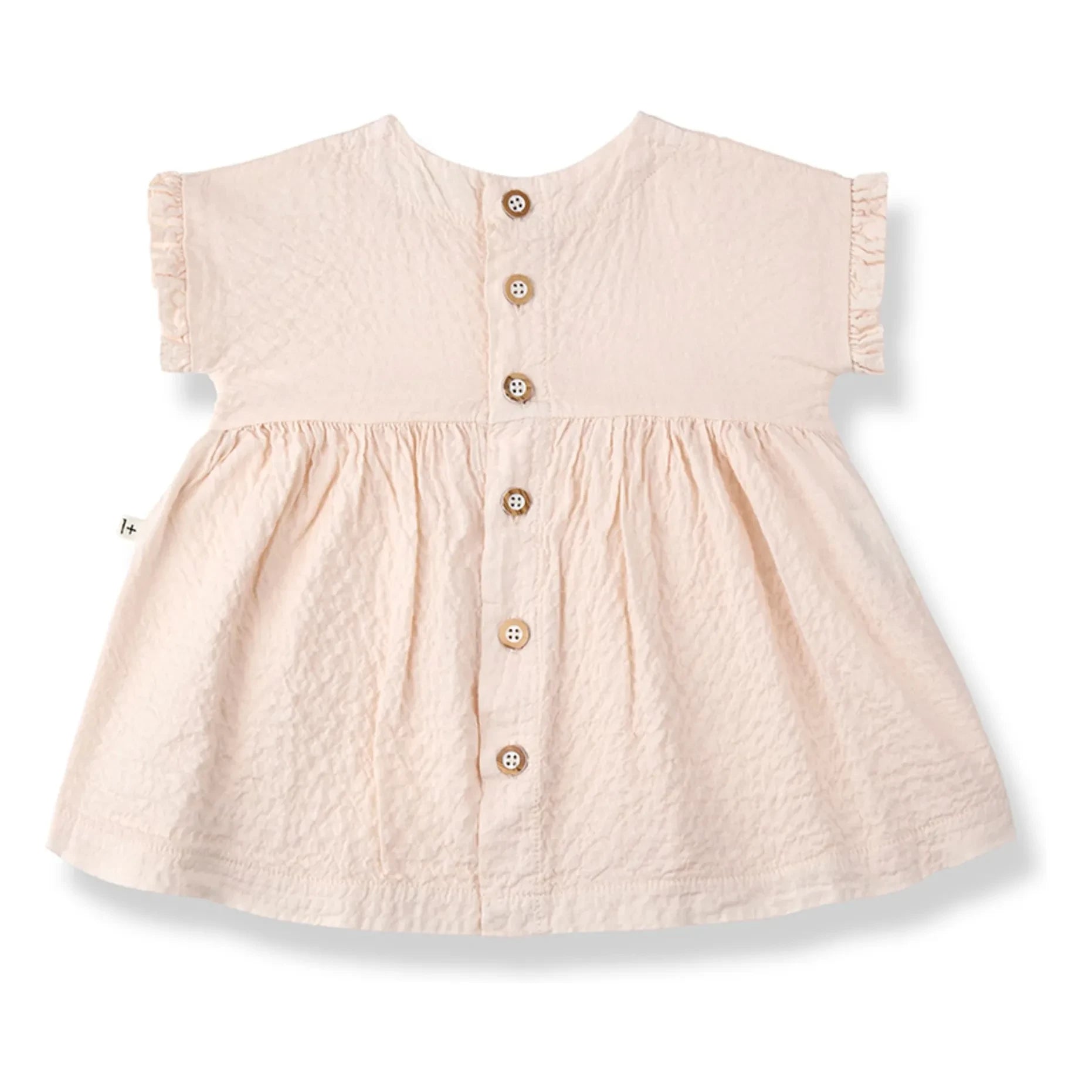 1+ in the family - Troy Seersucker Dress | Beige Pink