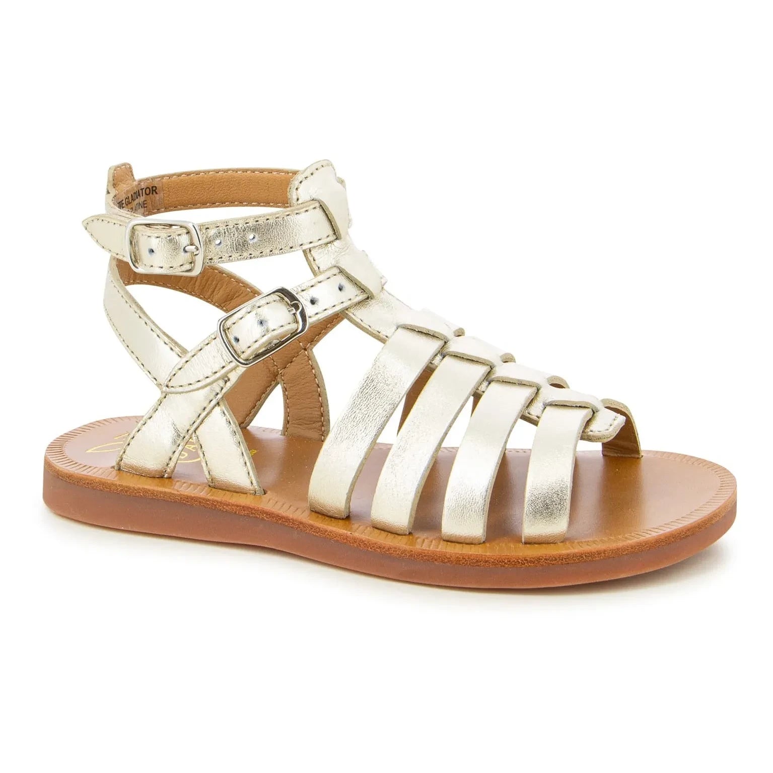 Pom d'Api - Plagette Gladiator Sandals | Gold