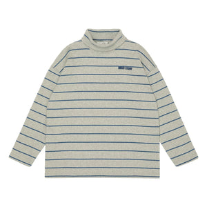 Main Story - Ribbed Organic Cotton Crew Neck Sweater | Gray