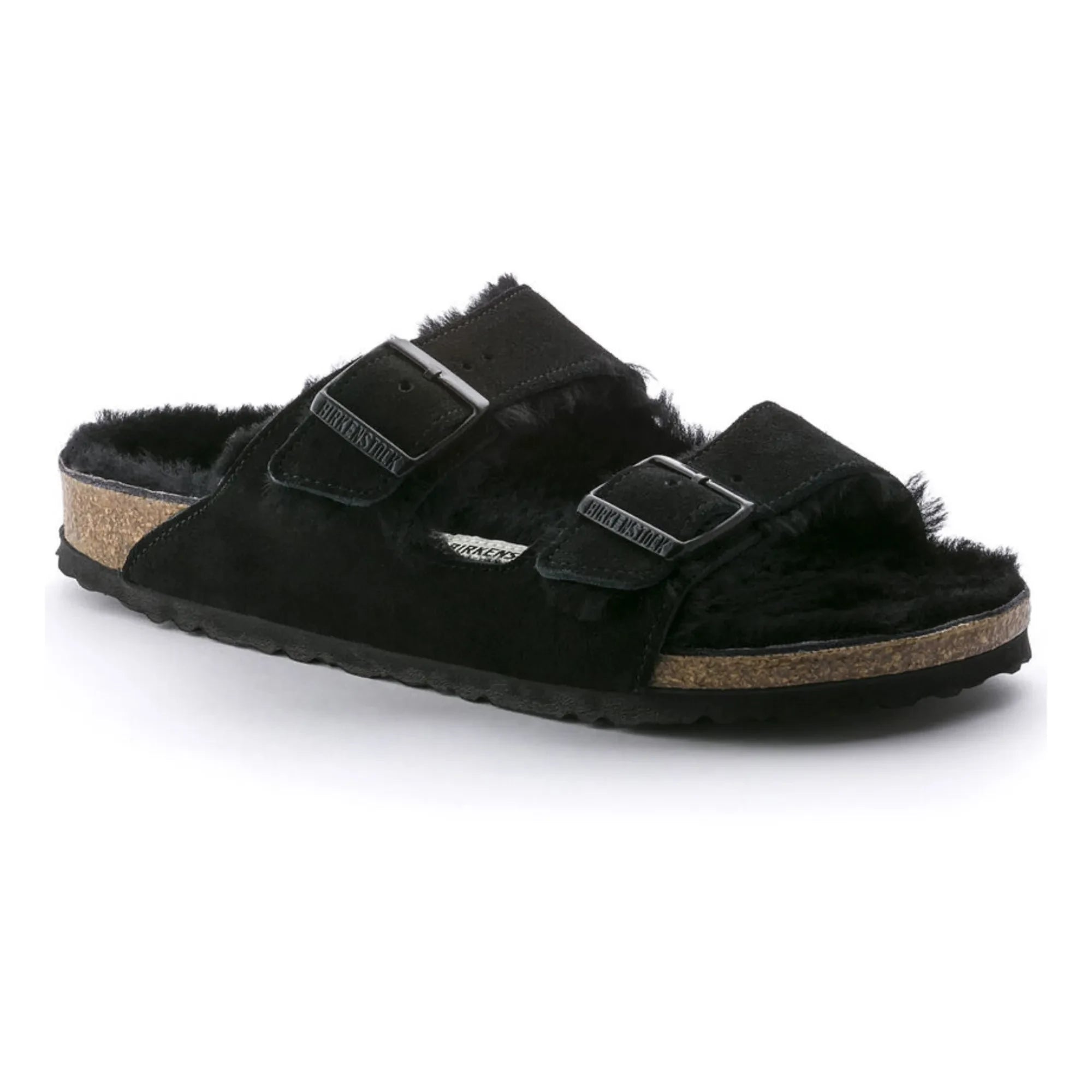 BIRKENSTOCK - Shearling Arizona Sandaletler - Yetişkin Koleksiyonu | Siyah