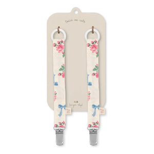 Konges Sløjd - Bella Rosita Pacifier Clips - Set of 2 | Pink