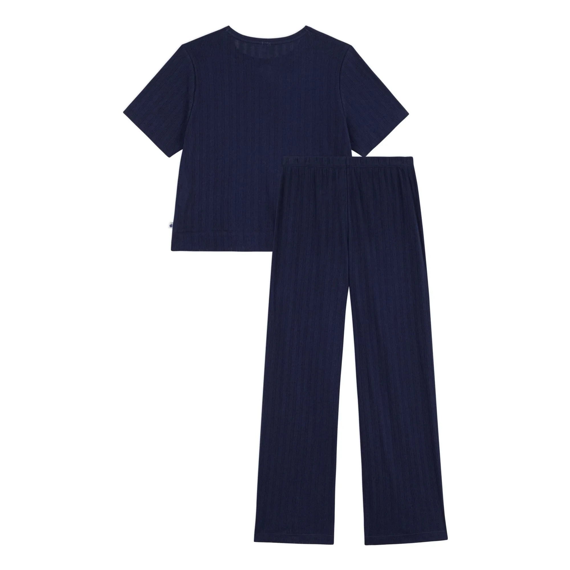 Petit Bateau - Navy blue liquid pajamas