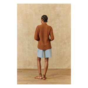 Louise Misha - Aldana Cotton Shirt | Caramel
