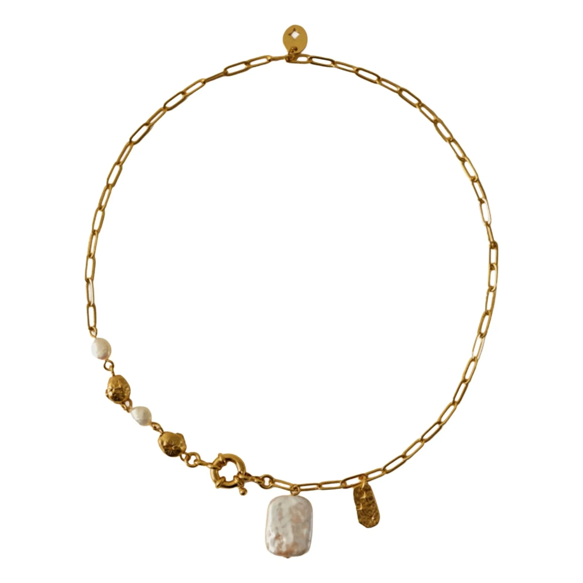 Sessùn - Choya Pearl Necklace | Gold