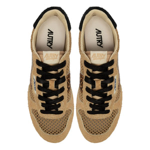 Autry - Windspin Low Leopard Suede Sneakers | Camel