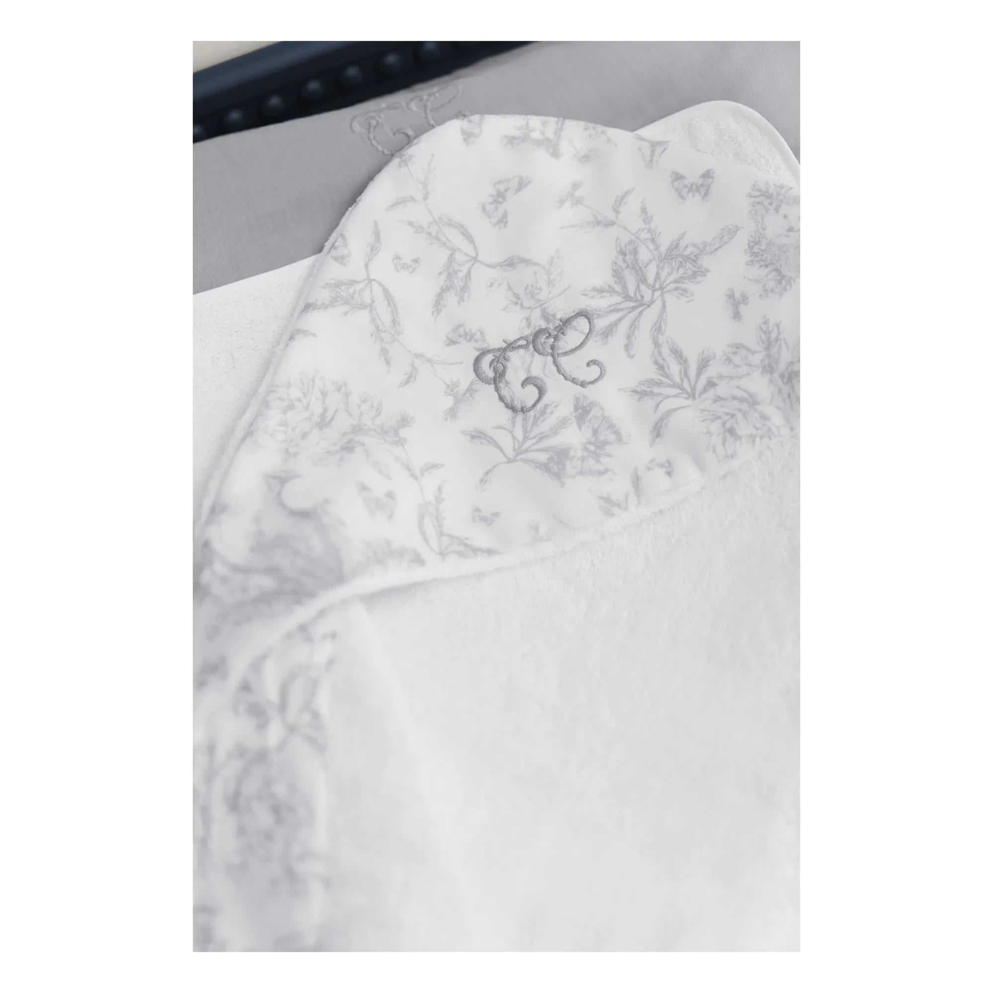 Tartine et Chocolat - Toile de Jouy Changing Mat Cover | Gray