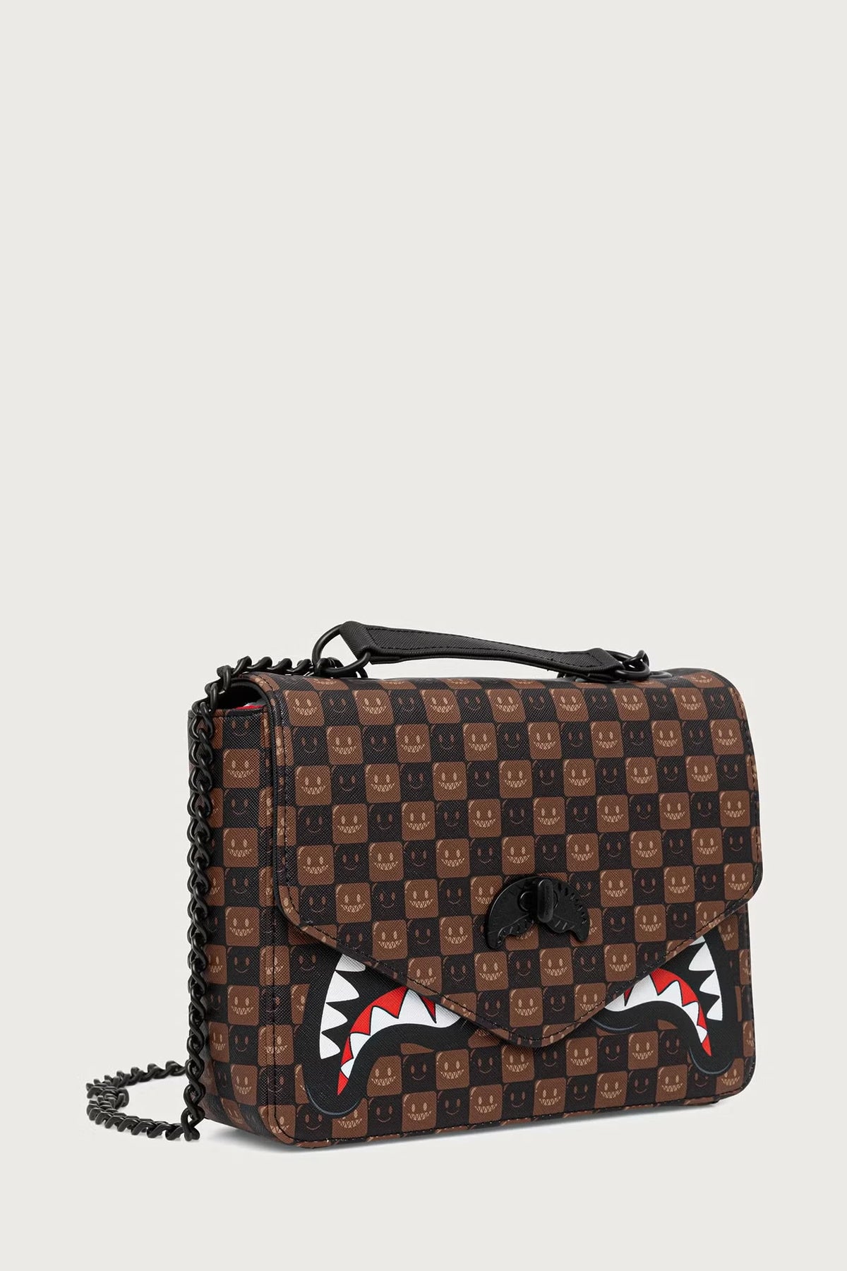 Sprayground - Brown Adjustable Strap Bag with Sharks in Paris 910B9310NSZ