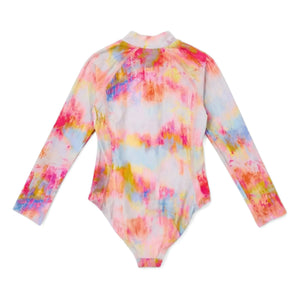 Lison Paris - Daiquiri Tie and Dye Recycled Fiber UV Protective Swimsuit | Pink