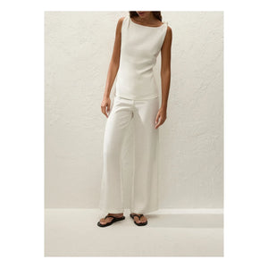 Faithfull the Brand - Ecru Top with Floral Linen