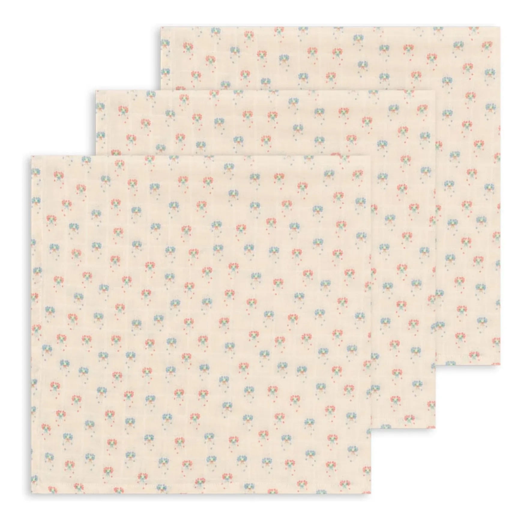 Konges Sløjd - Pipa Petite Organic Cotton Cloths - 3-Pack | Powder Pink