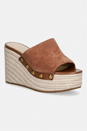 MICHAEL Michael Kors kadın süet Mayes Wedge Sandal