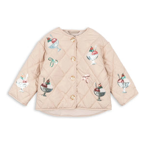 Konges Sløjd - Flora Glaces Sequined Quilted Jacket | Light Pink