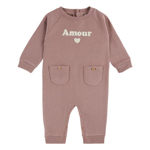 Emile et Ida - Organic Cotton Amour Romper | Purple
