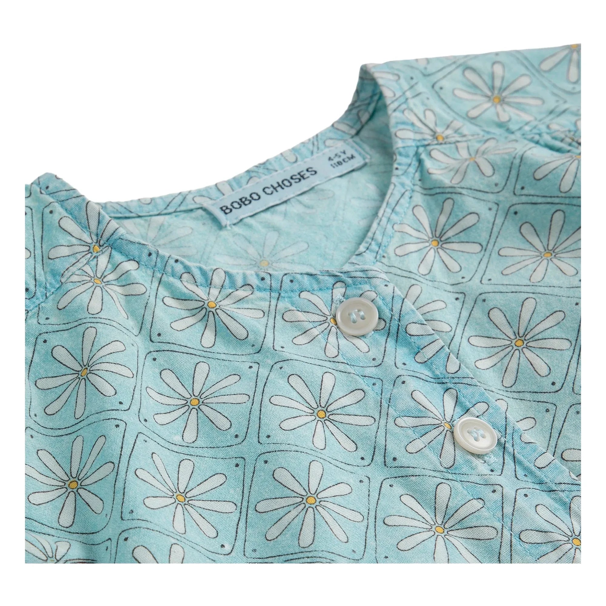 Bobo Choses - Organic Cotton Daisy Top | Light Blue