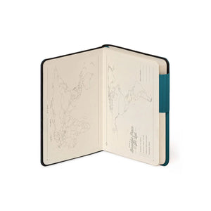 Legami - Notebook with Blank Pages and Monochrome Soft Cover - Deep Teal - My Notebook