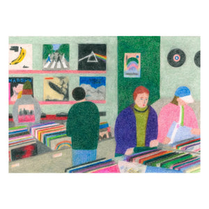 Paper Collective - Vinyl Shop poster by Line Hachem