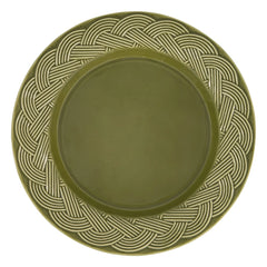 House of Capricorn - Wicker Dinner Plate | Green