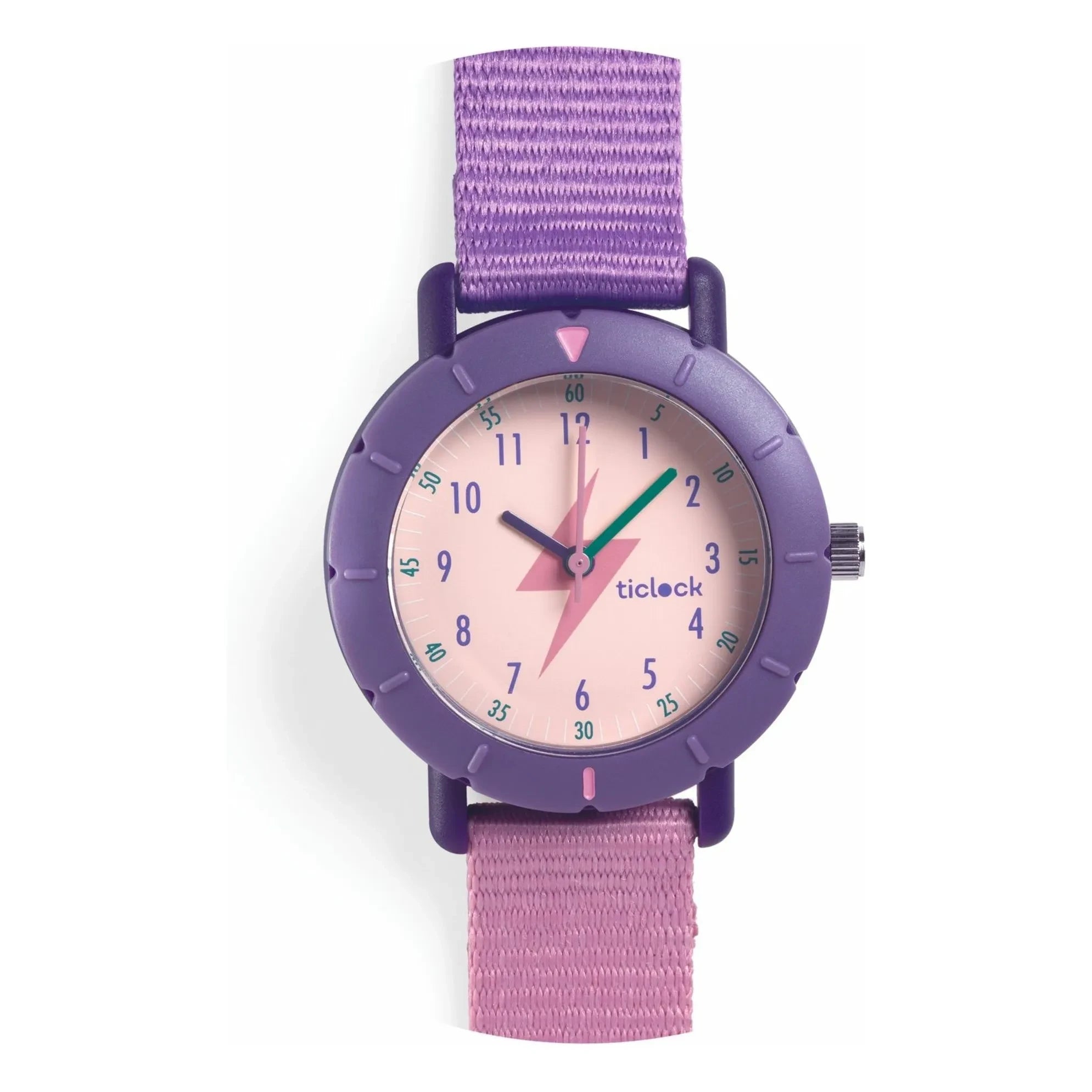 Djeco - TICLOCK - Flash Clock | Purple
