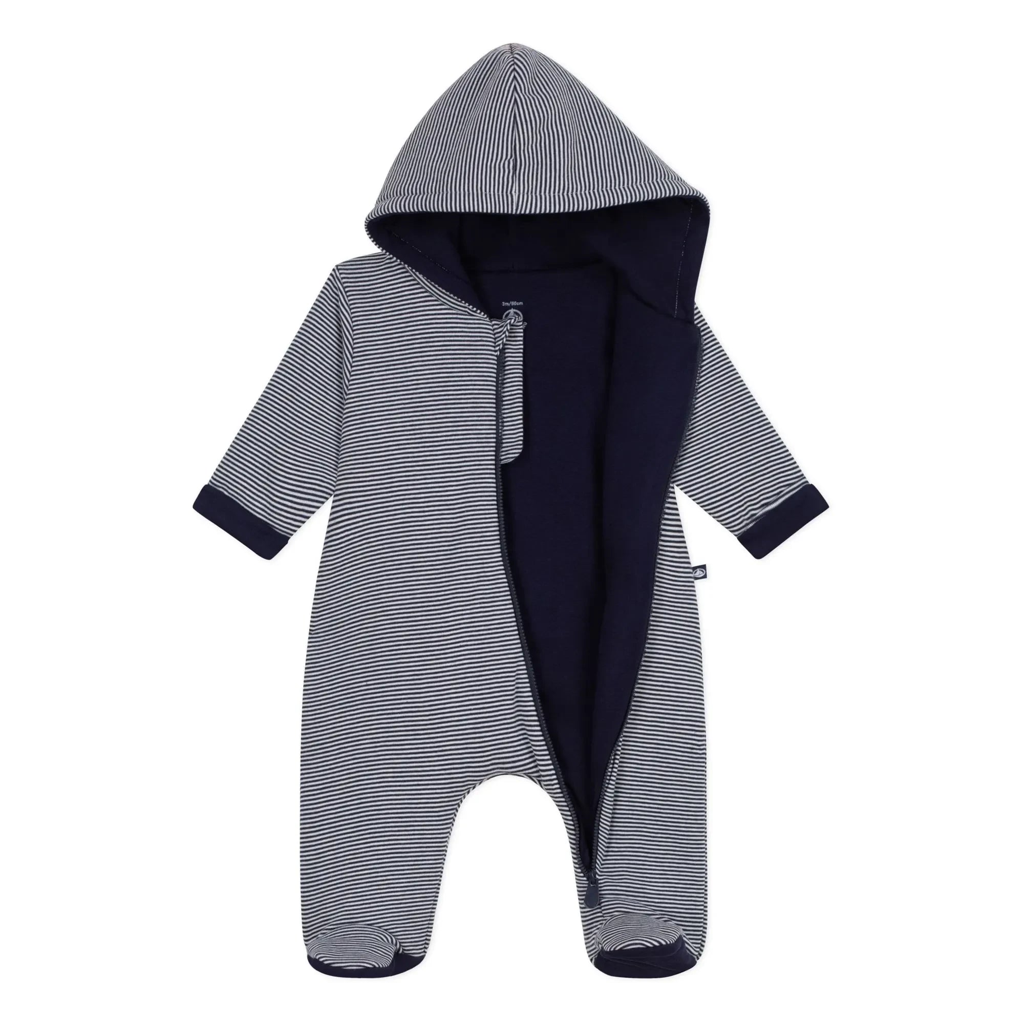 Petit Bateau - Striped Organic Cotton Pilot | Midnight Blue