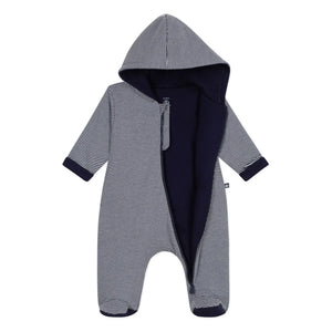 Petit Bateau - Striped Organic Cotton Pilot | Midnight Blue