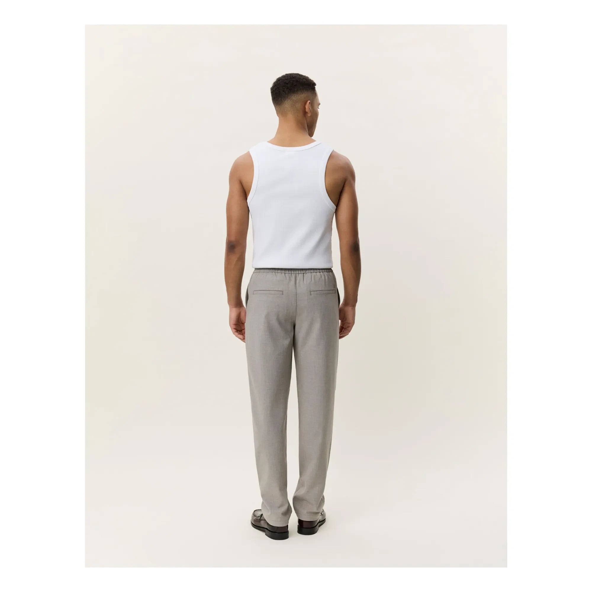 Les Deux - Mini Checked Pants | Dark Beige