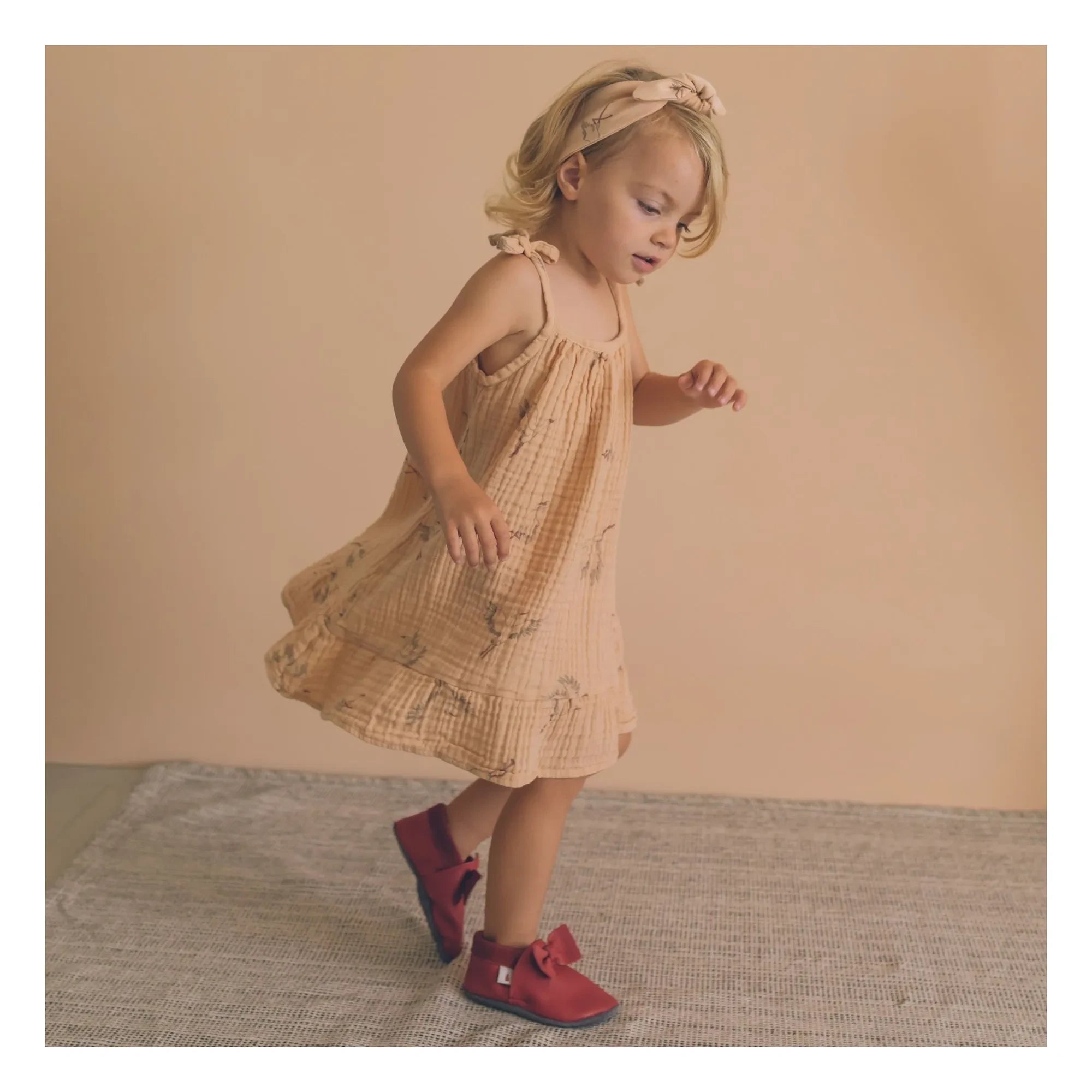Baobaby - Knot Slippers | Cherry red