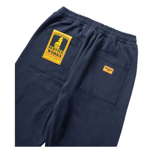 Service Works - Moleskin Chef Pants Made of Organic Cotton | Dark Blue