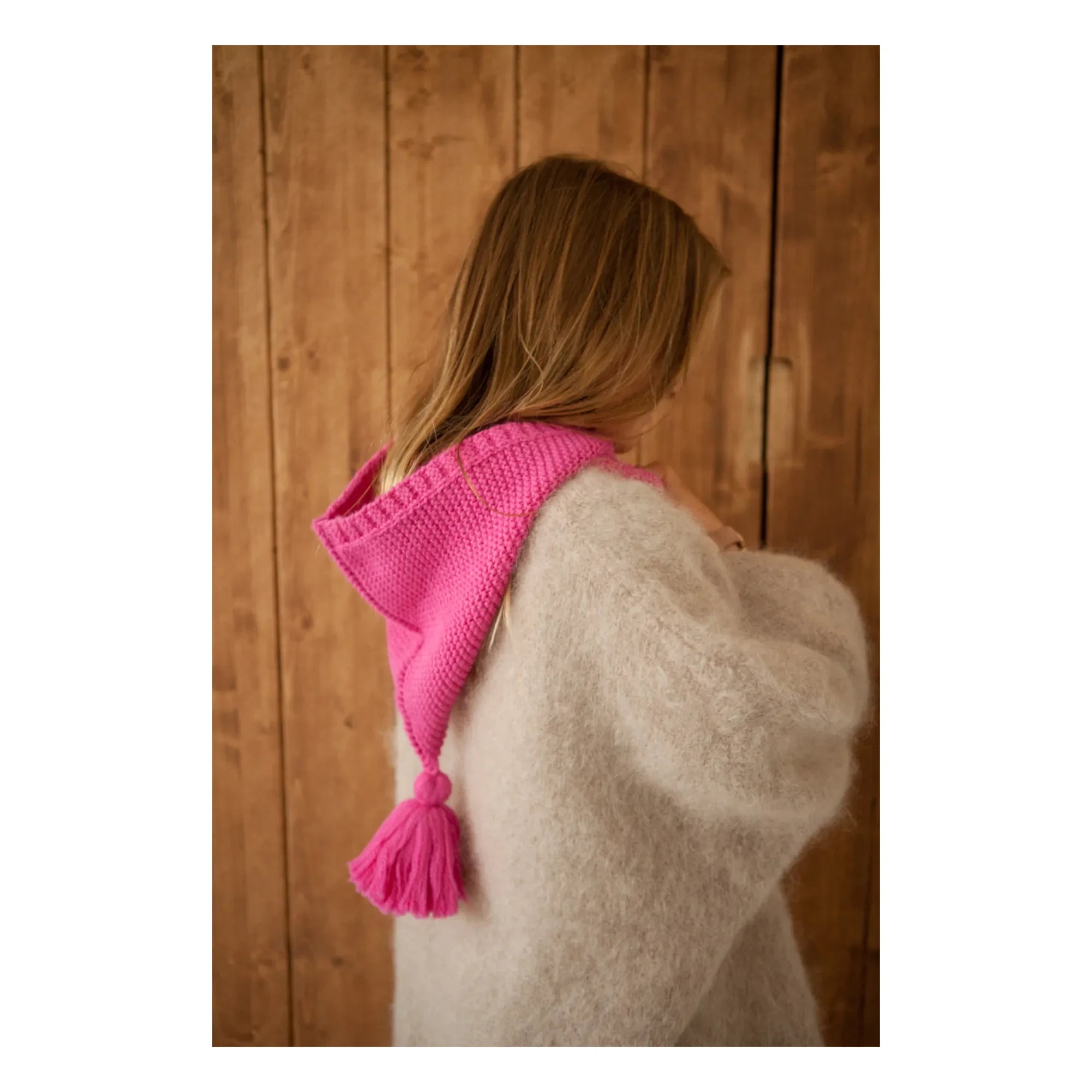Marlot Paris - Baby Alpaca Lutin Balaclava | Fuchsia