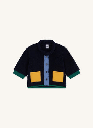 Petit Bateau - Sherpa tarzı ceket | Lacivert