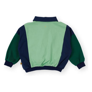 Goldie + Ace - Rugby Polo Collar Sweatshirt | Green