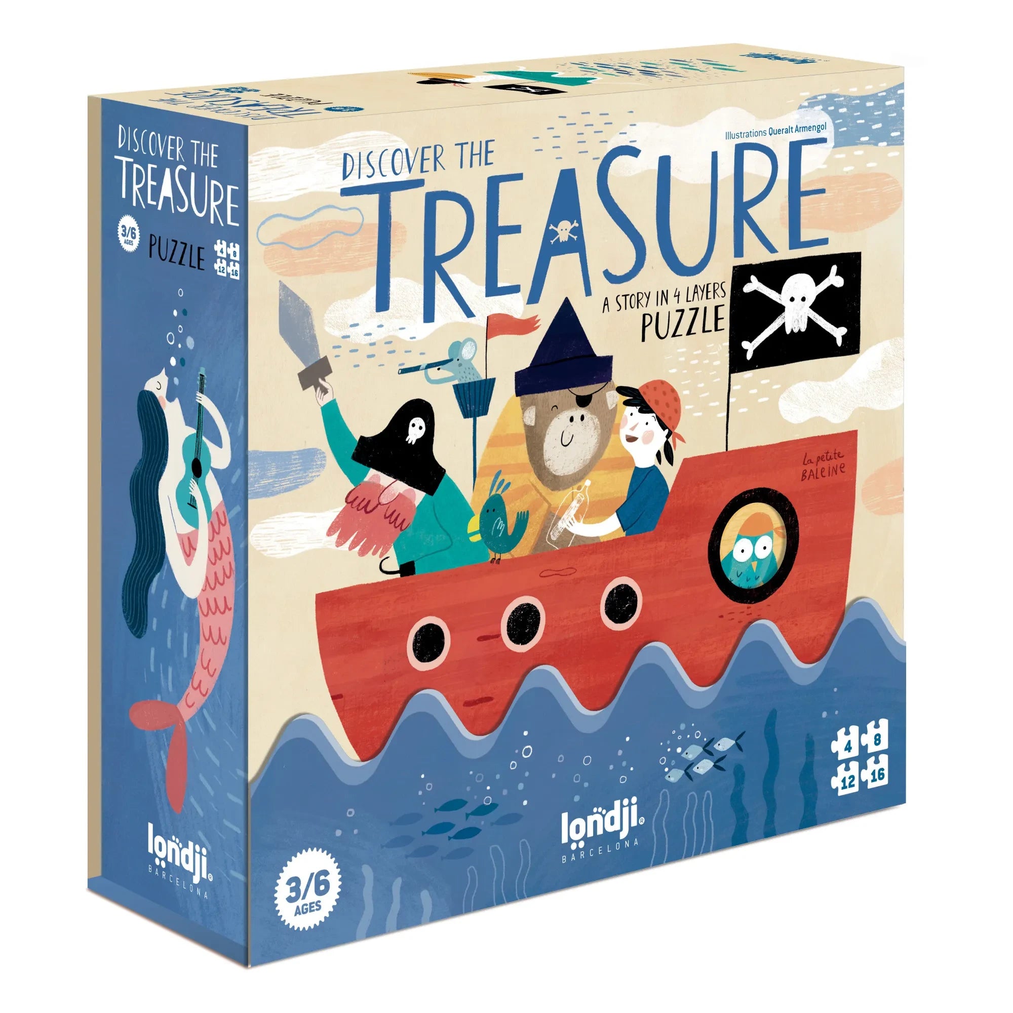 Londji - Discover The Treasure Puzzle Cover - 40 Pieces