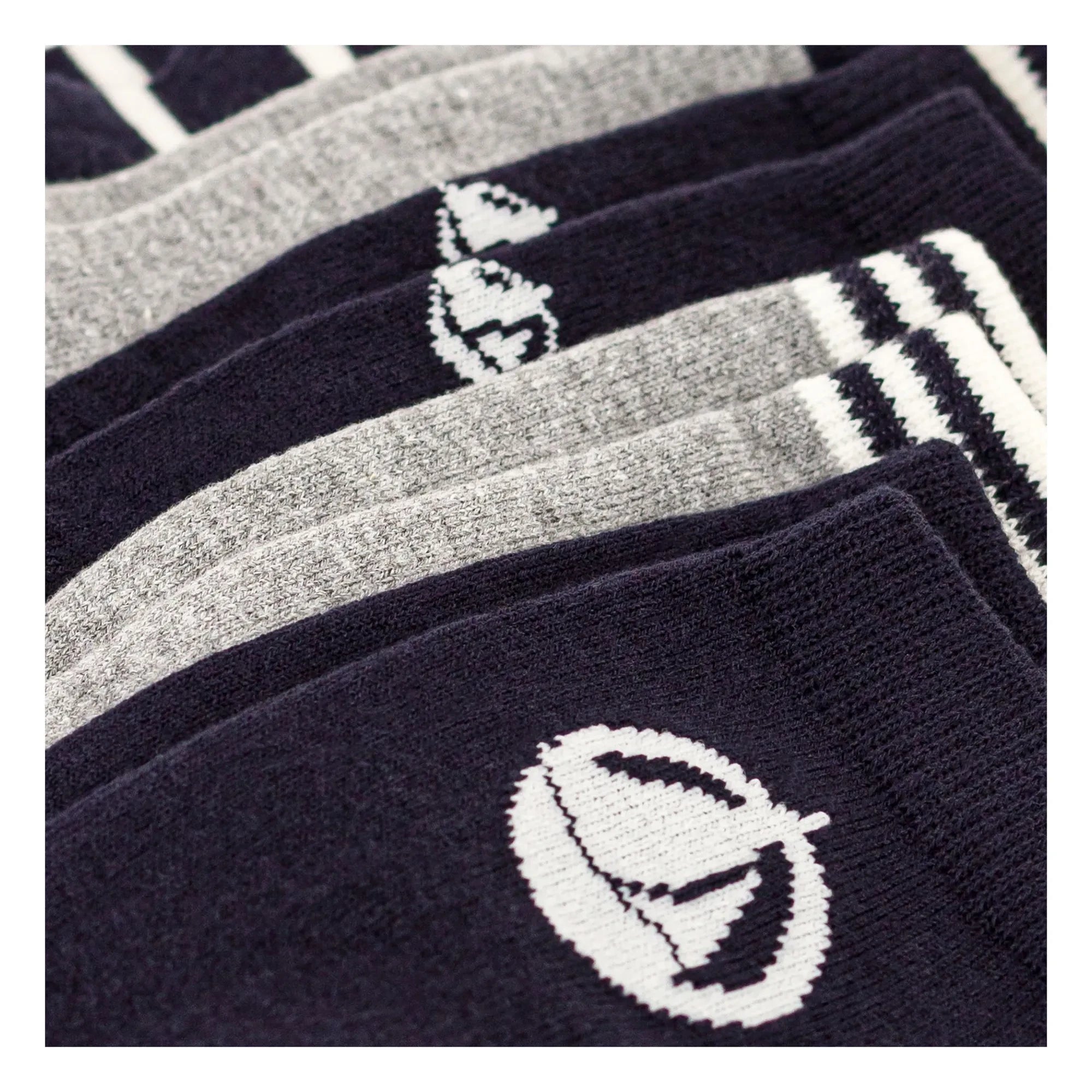 Petit Bateau - 5 Pair Boat Socks | Navy Blue