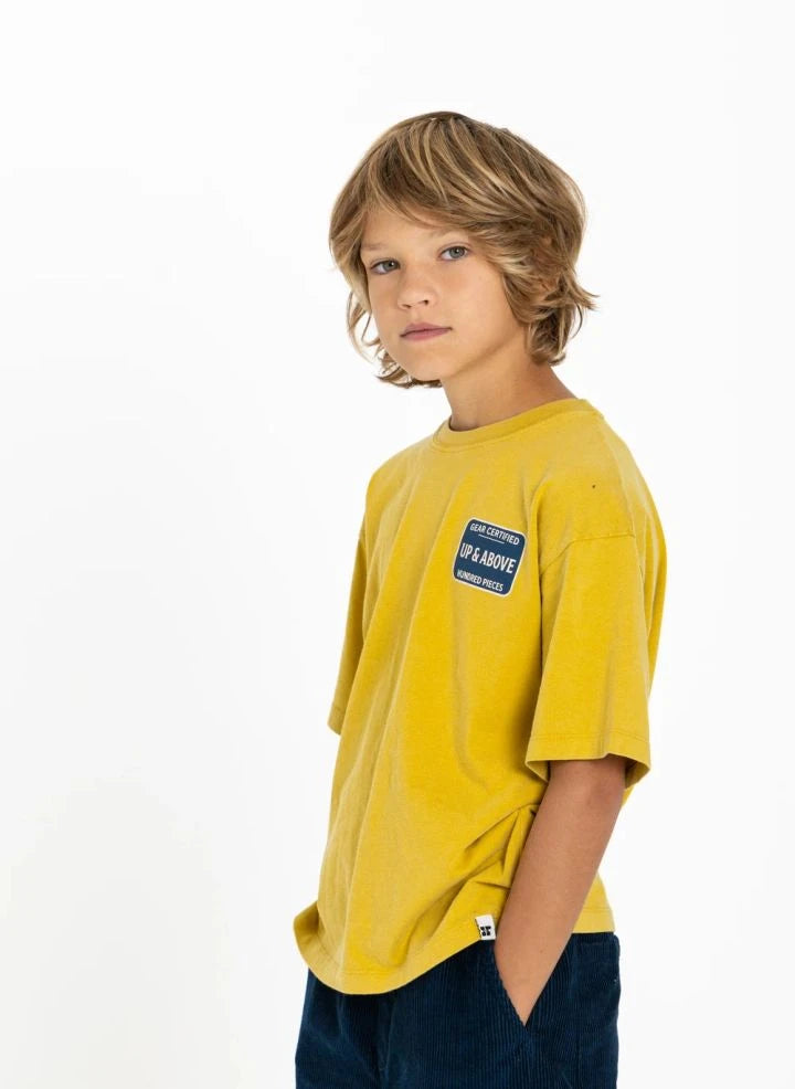 Hundred Pieces - Finn Certified Organic Cotton T-Shirt | Mustard