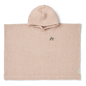 Liewood - Paco Poncho | Y/D Striped Tuscany Rose/Cream