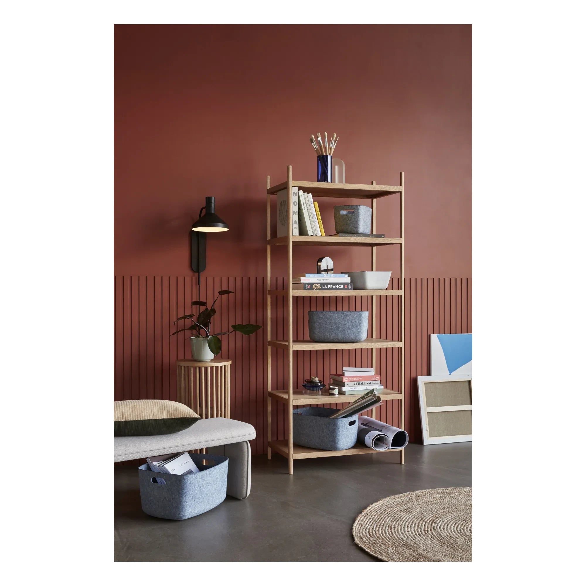 Hübsch - 6-Tier FSC Oak Shelf
