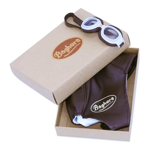 Baghera - Vintage Racing Cap and Goggles | Brown