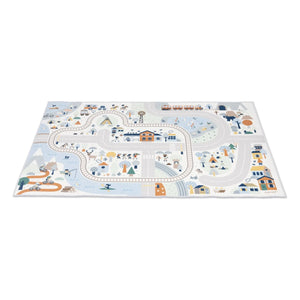 Janod - White Valley Circuit Mat - Cross Roads