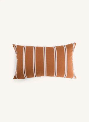 The Socialite Family - Striped Fabric Carino Cushion | Camel